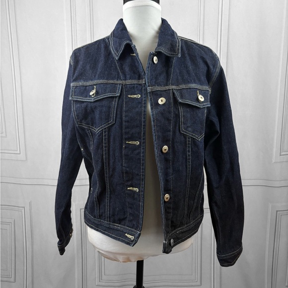Xhilaration Dark Blue Jean Jacket - Picture 1 of 7